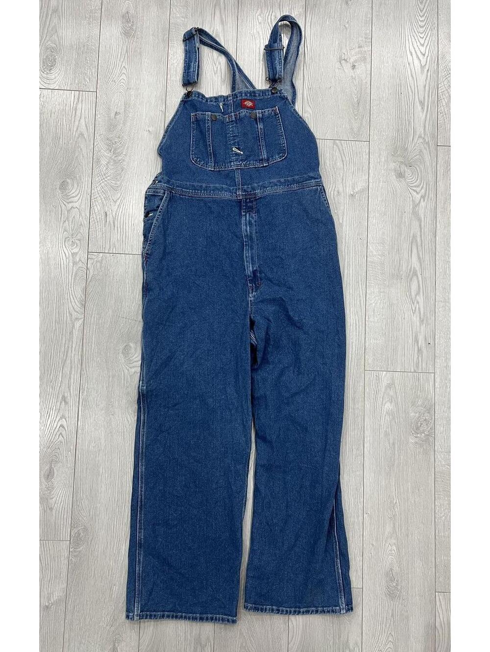 Vintage Dickies Denim Overalls Jeans Pants 42x32